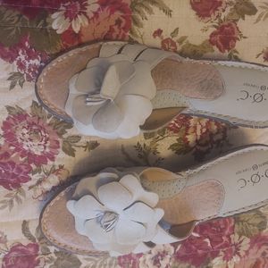 Boc cream wedge sandals size 10